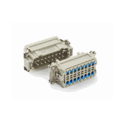 Insert HE, Quick Connection à ressort, femelle, 16 pin, 16A, Polycarbonate, 16B|32B 